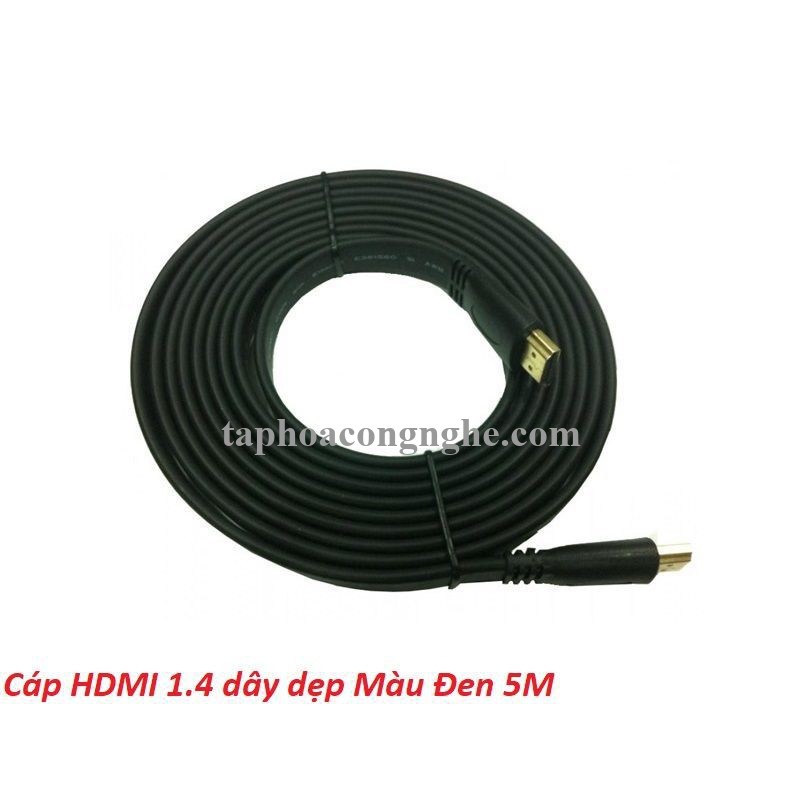 Unitek 25587 5M19A 5M Màu Đen Dây Dẹp Cáp Hdmi 1.4 30025587